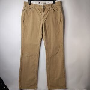 GAP‎ Low Rise Boot Cut Stretch Corduroy Pants Jeans Womens 8 Beige Khaki Color